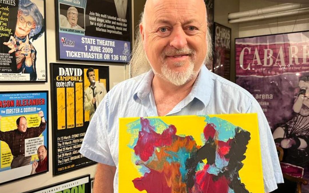 Painted by a Greyhound, autographed by Bill Bailey