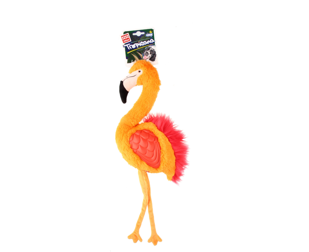 GiGwi Tropicana Flamingo with TPR rubber wings