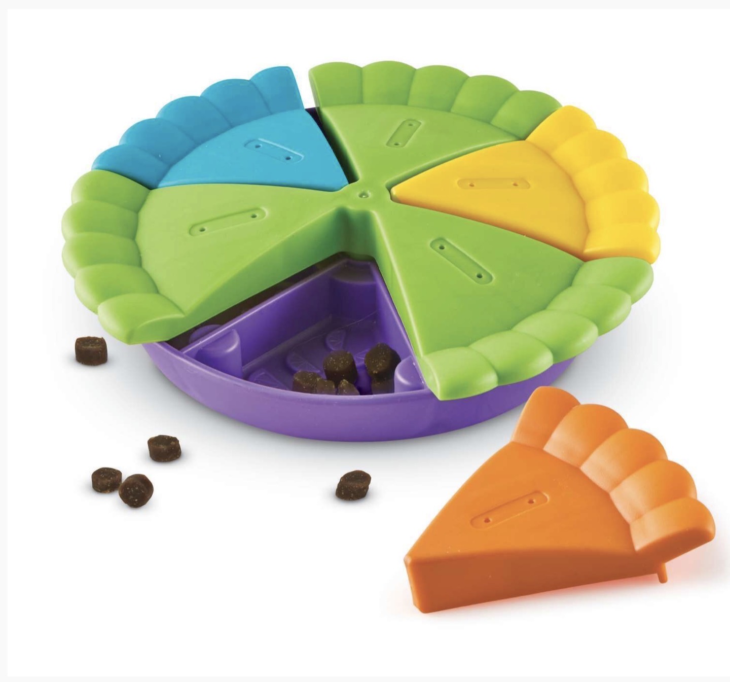 Brightkins Slice Of Pie Interactive Treat and Food Puzzle Toy - Image 2
