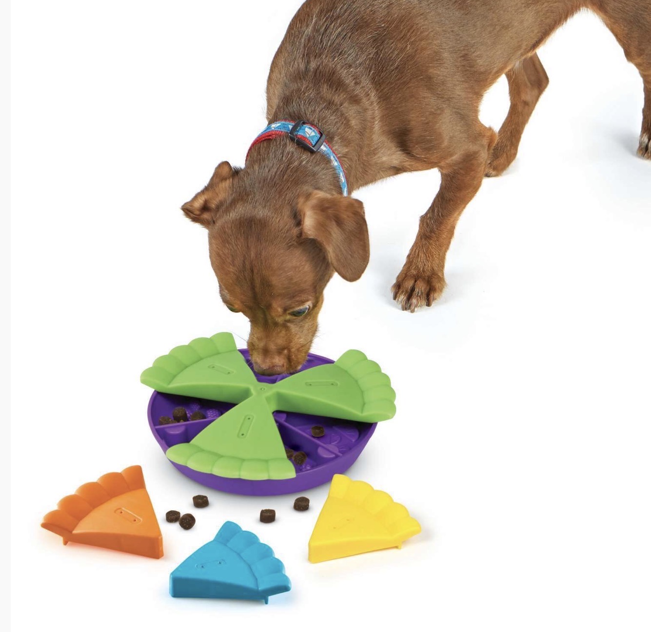 Brightkins Slice Of Pie Interactive Treat and Food Puzzle Toy - Image 3