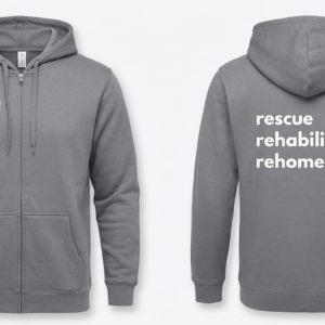 Greyhound Rescue Zip-Up Hoodie