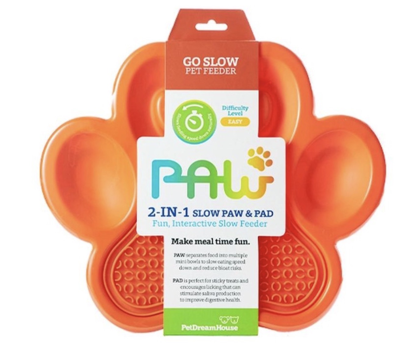 Paw 2 in 1 Slow Feeder Bowl and Lick Pad